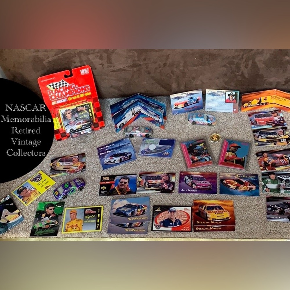 NASCAR Retired Vintage Collectors Bundle Memorabilia- Cards, Cars & More